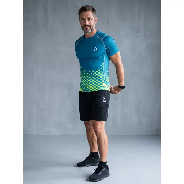  Férfi funkcionális tömörítés T -piró prémium ALTISPORT VOJ/ALM109TR04 SMARAGD-FLUO 