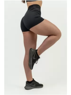 Női, magas derekú kompressziós rövidnadrág INTENSE Leg Day 832 BLACK Nebbia