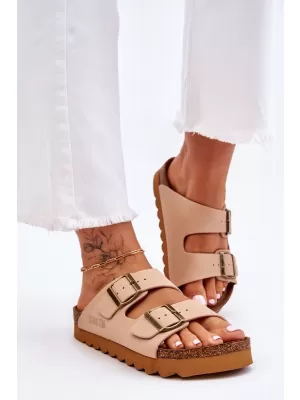 Női papucs BIG STAR LL274745 BÉZS Big Star Shoes