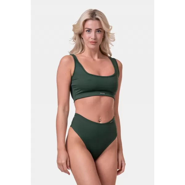  Bikini Active Black - karkötő felső 554 DARK GREEN Nebbia 