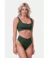Bikini Active Black - karkötő felső 554 DARK GREEN Nebbia
