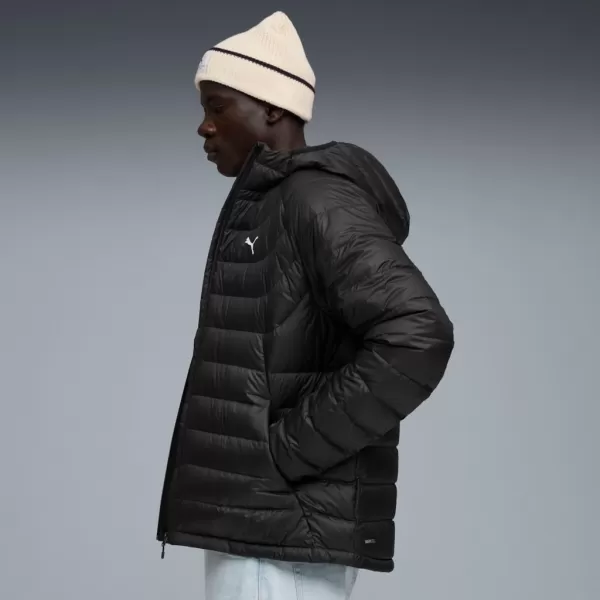 Férfi dzseki PUMA PACKLITE HOODED DOWN JACKET 685221-01 FEKETE 