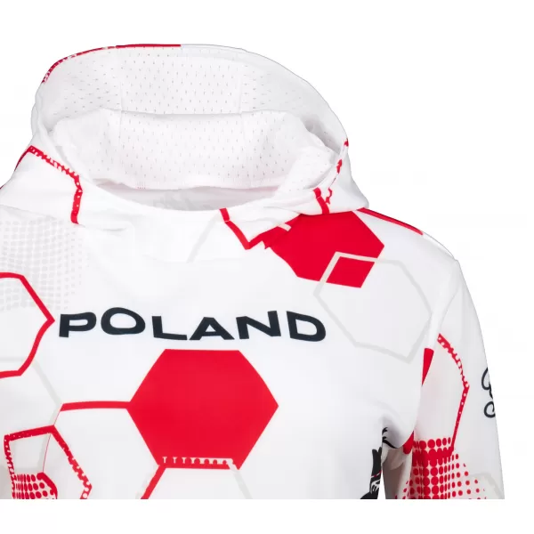  Női funkcionális pulóver prémium ALTISPORT VOJ/ALW036PL/MI01 HEXA-WH 