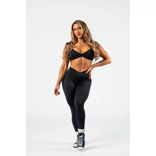  Formáló leggings V alakú derékkal STRONG BEAUTY 425 BLACK Nebbia 