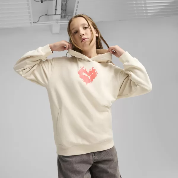  Baba pulóver PUMA FLAMING LOVE HOODIE 685109_87 ALPESI HÓ 