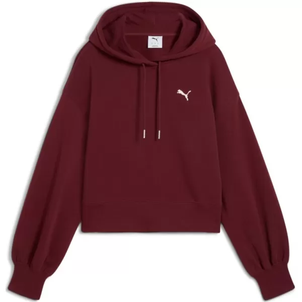  Női pulóver PUMA WARDROBE ESS RELAXED CROPPED HOODIE TR 629746-96 PIROS 