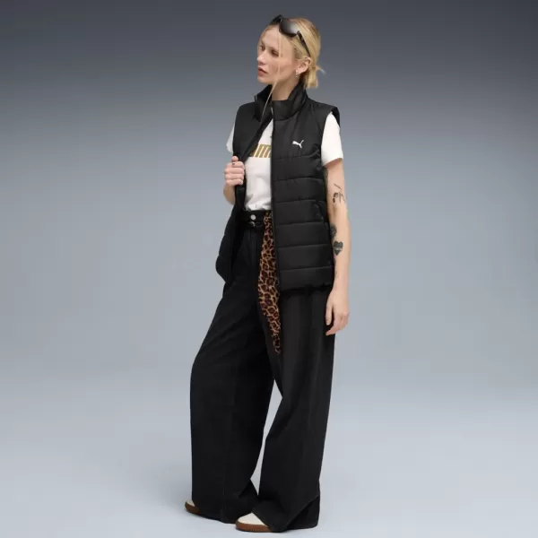 Női mellény PUMA ESS PADDED VEST 685229-01 FEKETE 