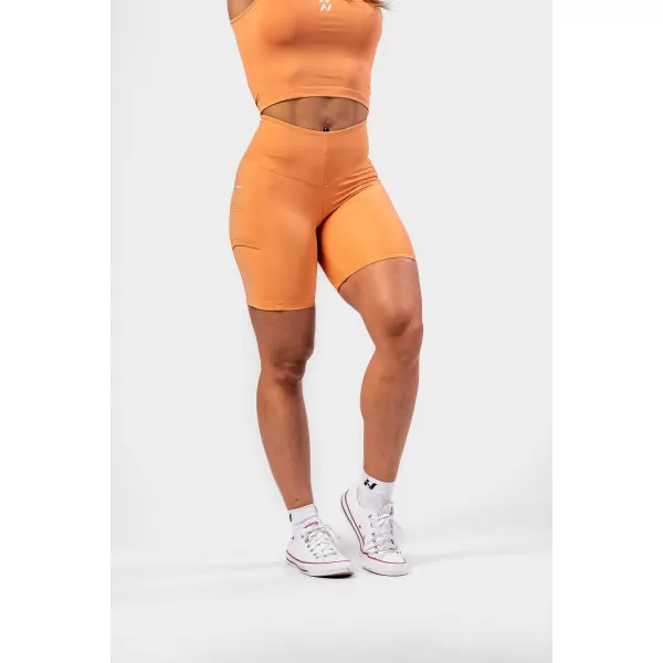  Kerékpáros rövidnadrág magas derékkal ELITE 467 ORANGE Nebbia 