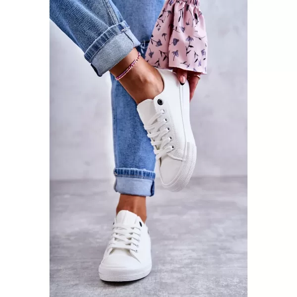  BIG STAR női bőr tornacipő KK274010 WHITE Big Star cipő 