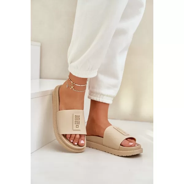  Női papucsok BIG STAR LL274A210 BEIGE Big Star cipők 
