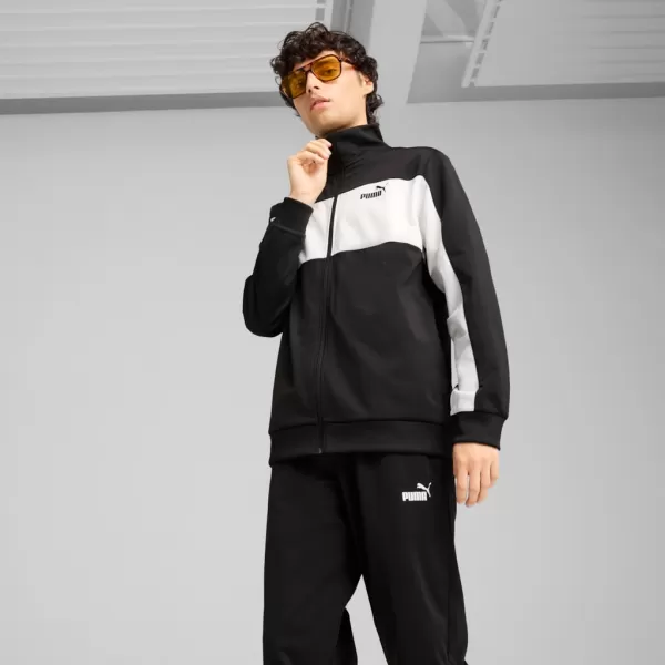  Férfi készlet PUMA POLY COLORBLOCK SUIT 687304-01 FEKETE 