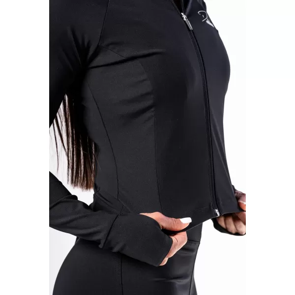  Deni x Fitness cipzáras felső 314 BLACK Nebbia 