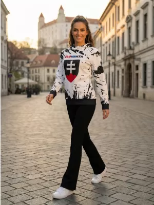 Női funkcionális pulóver prémium ALTISPORT VOJ/ALW036SL/MI01 ABSZTRAKCIÓ