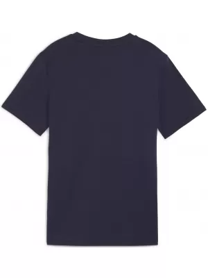 T -póló PUMA TEAMGOAL CASUALS TEE JR 658616_06 PUMA NAVY/PUMA WHITE