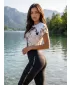 Prémium funkcionális női póló ALTISPORT VOJ/ALW055TR01 FEHÉR BARNA