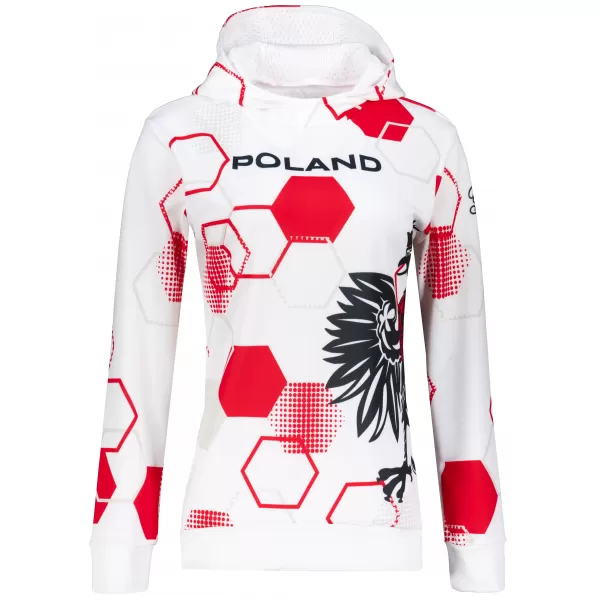  Női funkcionális pulóver prémium ALTISPORT VOJ/ALW036PL/MI01 HEXA-WH 