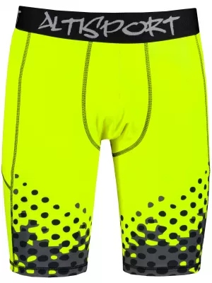 Férfi sportlányok a prémium térdénél ALTISPORT VOJ/ALM109LEG02 FLUO SÁRGA