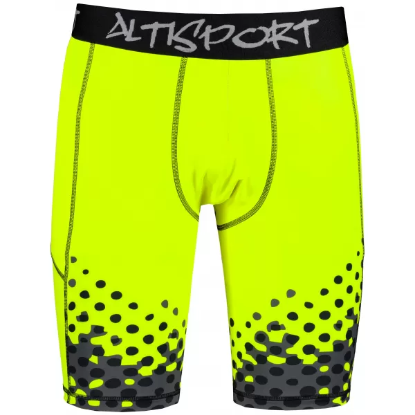  Férfi sportlányok a prémium térdénél ALTISPORT VOJ/ALM109LEG02 FLUO SÁRGA 