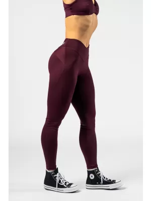 Formáló leggings V alakú derékkal STRONG BEAUTY 425 DARK RED Nebbia