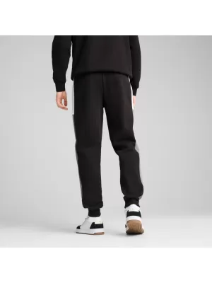 Férfi melegítőnadrág PUMA ESS BLOCK SWEATPANTS FL CL 684688-01 FEKETE