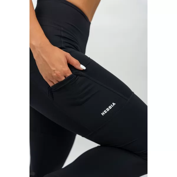  Magas derekú leggings LEG DAY GOALS 248 BLACK Nebbia 