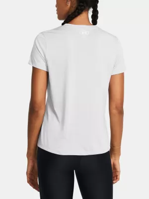 Női póló UNDER ARMOUR TECH SSV- TWIST 1384227-014 SZÜRKE
