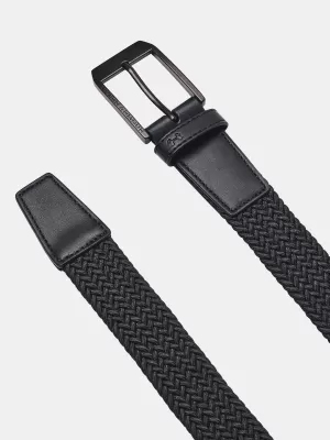 Férfi öv UNDER ARMOUR M BRAIDED GOLF BELT 1387746-001 FEKETE