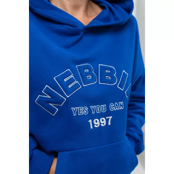  Oversize kapucnis pulóver GYM RAT 256 BLUE Nebbia 