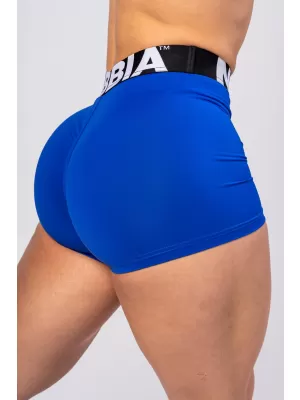 Fitness rövidnadrág magas derékkal GLUTE PUMP 240 BLUE Nebbia
