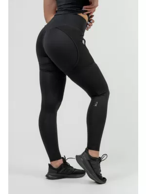 Női sport leggings INTENSE Mesh 838 BLACK Nebbiával