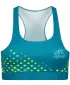 Női funkcionális sport melltartó prémium ALTISPORT VOJ/ALW109POD01 SMARAGD/FLUO SÁRGA