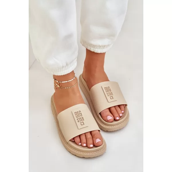  Női papucsok BIG STAR LL274A210 BEIGE Big Star cipők 