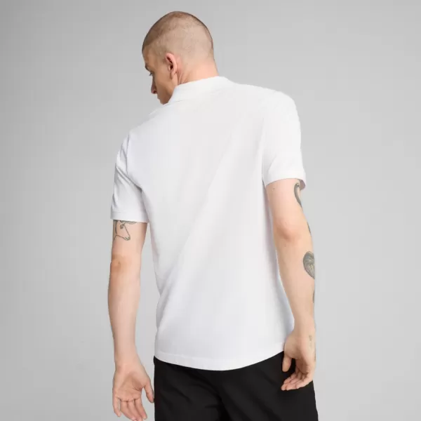  Mens t -phirt gallérral PUMA ESS PIQUE POLO 682554-02 FEHÉR 