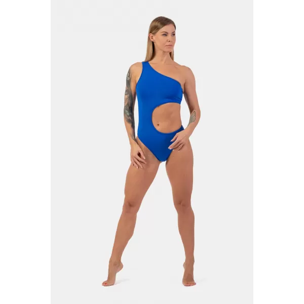  Aszimmetrikus egy vállú monokini 459 BLUE Nebbia 