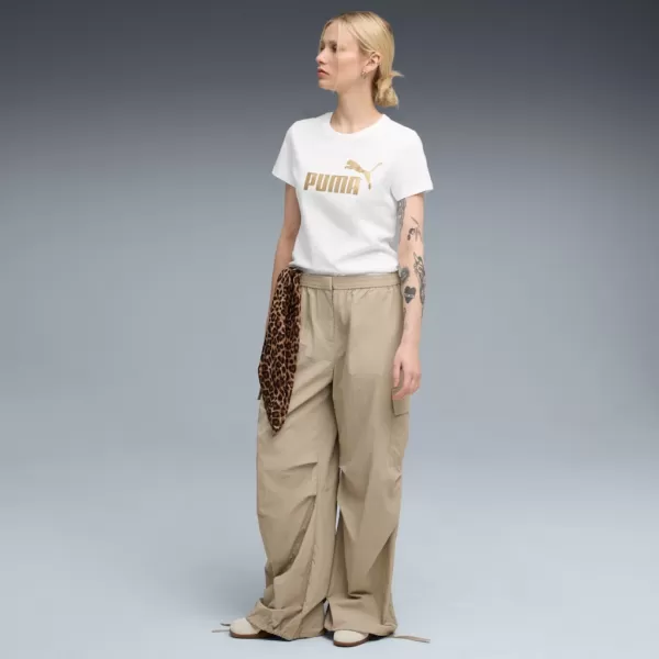  Ing PUMA ESS METALLIC NO. 1 LOGO TEE 631536-52 FEHÉR 
