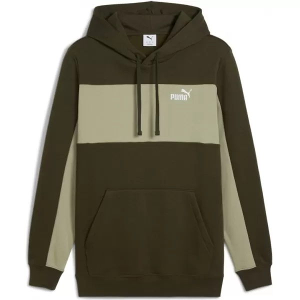  Férfi pulóver PUMA ESS BLOCK HOODIE FL 684686-82 ZÖLD 