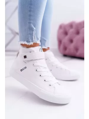Női bőr bokacsizma BIG STAR V274541FW WHITE Big Star Shoes