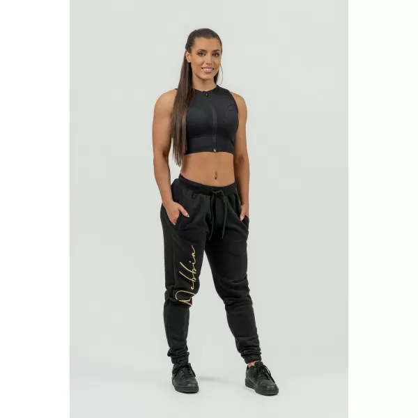  Női Signature INTENSE 846 BLACK/GOLD Nebbia bő melegítőnadrág 