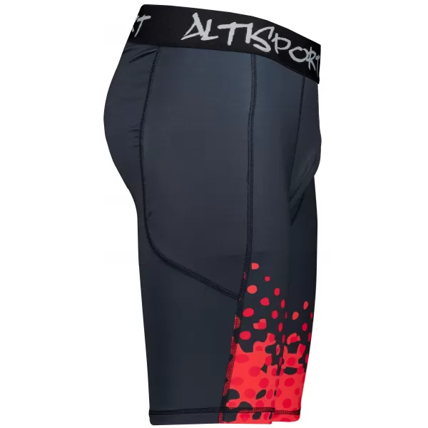  Férfi sportlányok a prémium térdénél ALTISPORT VOJ/ALM109LEG02 PIROS/FEKETE 