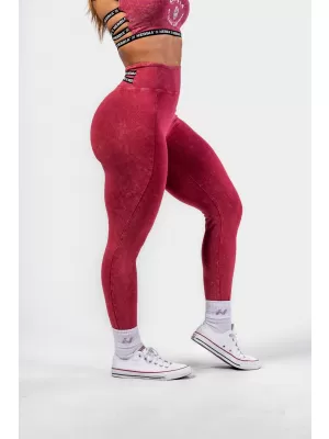 Mosott leggings magas derékkal LEGACY 777 RED Nebbia