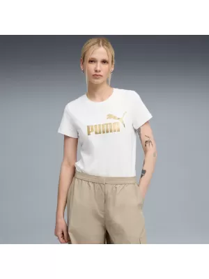 Ing PUMA ESS METALLIC NO. 1 LOGO TEE 631536-52 FEHÉR