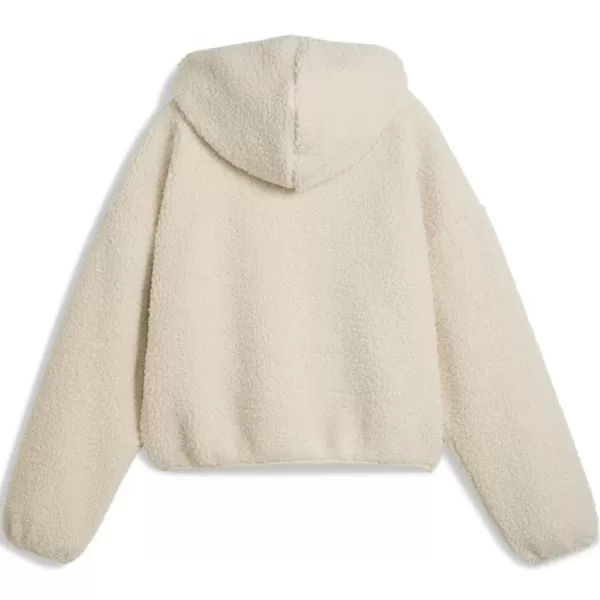  Női pulóver PUMA WARDROBE ESS OVERSIZED POLAR FLEECE HOODIE 632048-87 FEHÉR 