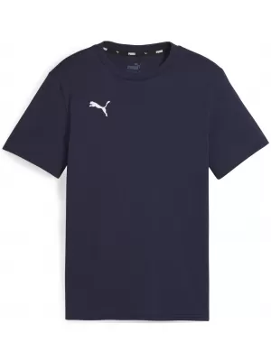 T -póló PUMA TEAMGOAL CASUALS TEE JR 658616_06 PUMA NAVY/PUMA WHITE
