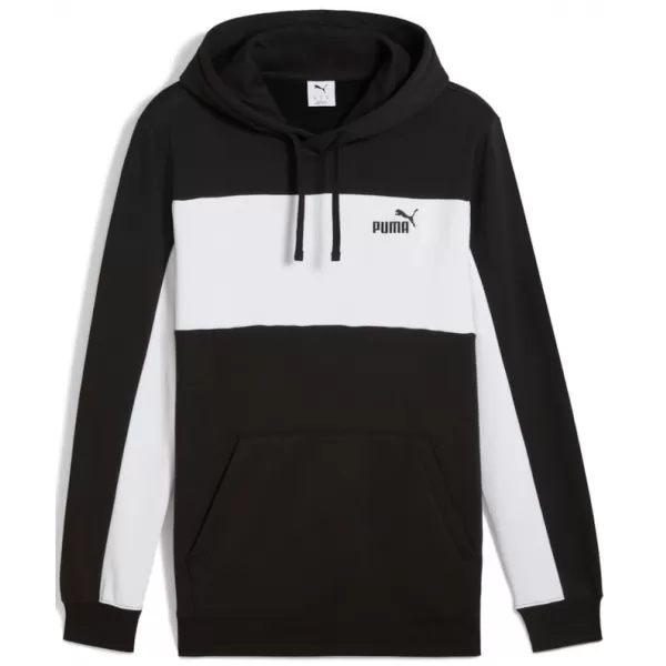  Férfi pulóver PUMA ESS BLOCK HOODIE FL 684686-01 FEKETE 