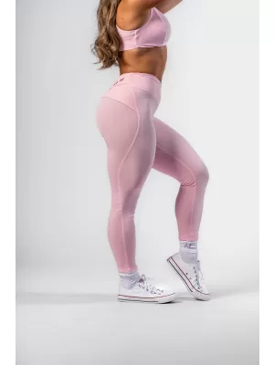 Formázó leggings V alakú derékkal STRONG BEAUTY 425 PINK Nebbia