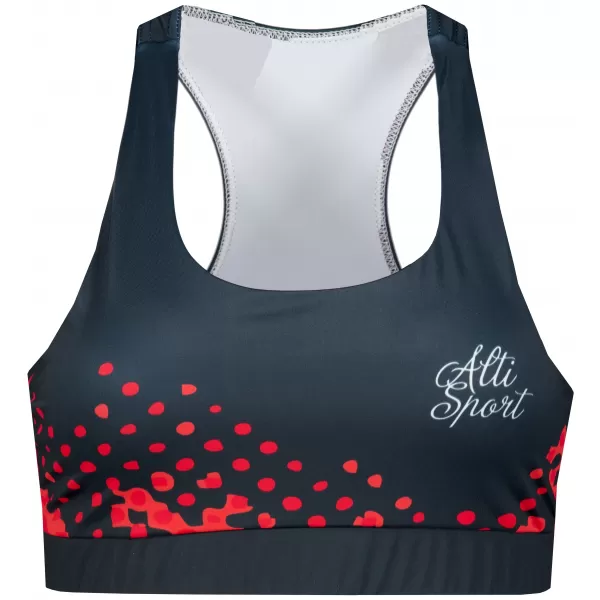  Női funkcionális sport melltartó prémium ALTISPORT VOJ/ALW109POD01 VÖRÖS-FEKETE 