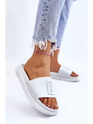 Női papucs BIG STAR LL274428 WHITE Big Star Shoes