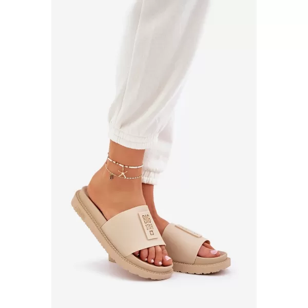  Női papucsok BIG STAR LL274A210 BEIGE Big Star cipők 