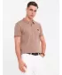 Férfi t -póló OMBRE OM-POSS-0148 VILÁGOSBARNA