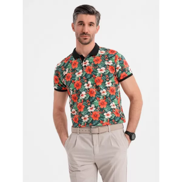  Férfi t -póló OMBRE OM-POSS-0149 FEKETE 